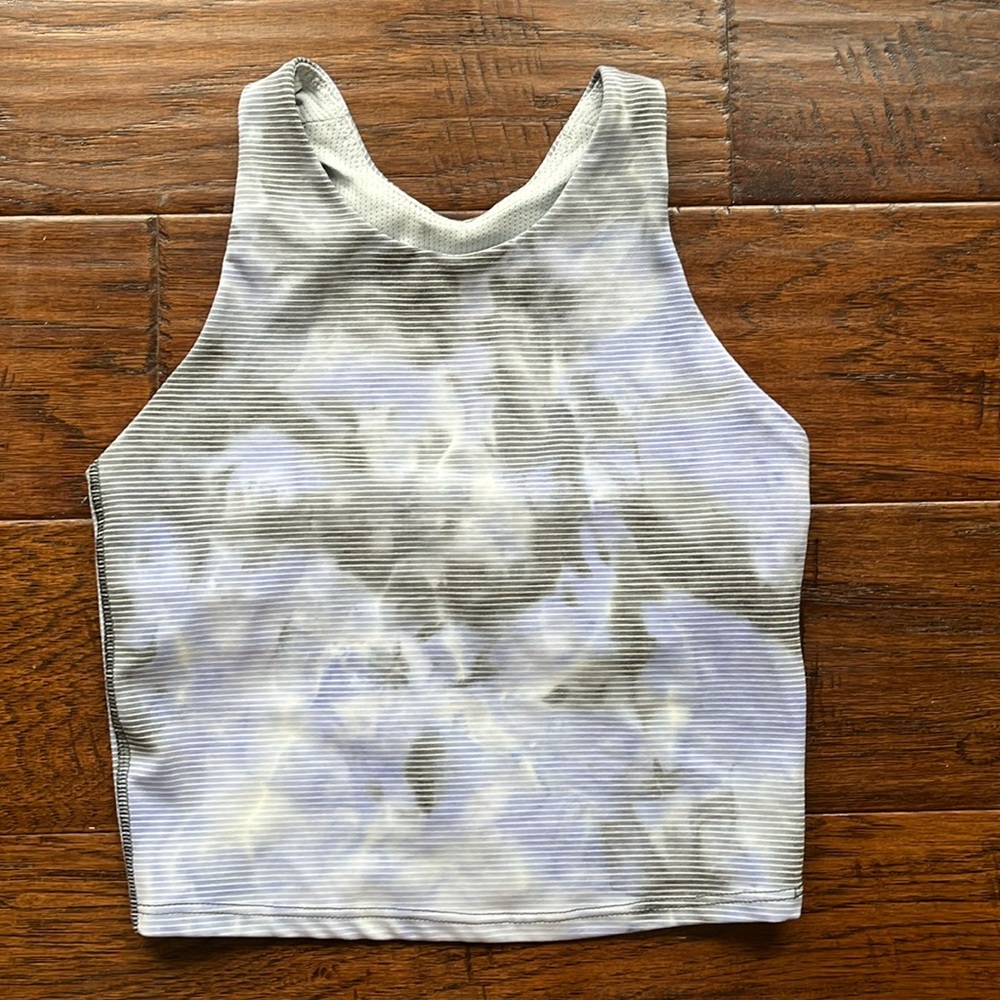 Athleta girl long athletic top, with built in sports bra.